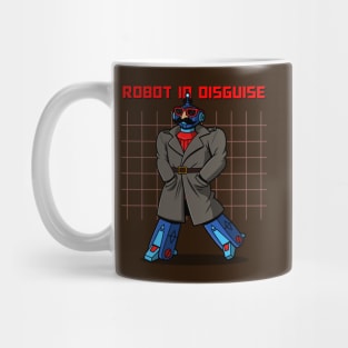 Robot In Disguise Funny Spy Alien Robot 80's Cartoon Parody Mug